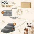 thumbnail image 4 of Dog Stairs for Small Dogs, 4-Step Non-Slip Stable Pet Steps for High Beds and Couch, 4 of 7
