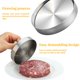 thumbnail image 5 of Matsuzay Prensa para hamburguesas, máquina para hacer hamburguesas, molde para hamburguesas de alta resistencia, prensador frito, bola DIY, Cocina y Comedor, 5 of 6