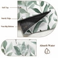 thumbnail image 6 of Eucalyptus Leaf Washable Area Rug 5x7 Green Botanical Rustic Watercolor Leaf Low-Profile Large Area Rugs with Non Slip Backing Indoor Floor Carpet for Entrance Living Room Bedroom Home Office, 6 of 9