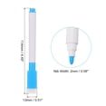 thumbnail image 2 of Dry Erase Marker Pens, 100 Pack Light Blue Ink Fine Point Low Odor Whiteboard with Eraser Cap, White Pen Rod, 2 of 7