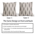 thumbnail image 4 of Black Boho Pillow Covers 18x18 Set of 2 Ethnic Design Vintage Geometric Herringbone Print Decorative Throw Pillows Outdoor PillowCase Square Linen Farmhouse Cushion Case Decor for Couch Sofa Bed, 4 of 6
