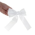 thumbnail image 6 of Unique Bargains Solid Bow Ribbon Duckbill Hair Clips Wine Red White 2 Pcs, 6 of 7