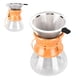 thumbnail image 2 of Cafetera de vidrio para café, tetera, cafetera de vertido, diseño simple y resistente al calor con filtro de acero inoxidable para amantes del café, 600 ml, 2 of 14