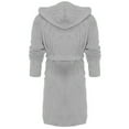 thumbnail image 2 of TXGREN Plus Size Tops for Women Women Hooded Bathrobe Lightweight Soft Long Sleepwear Hooded Bathrobe Long Warm Robe Summer Dresses for Women 2024 Plus Size Grey+Xxl, 2 of 4