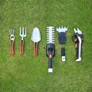 Yard Force 4v Multi-Tool Gardening Kit with Pruning, Shearing, Trimming Tools, Toolbox and Lithium-Ion USB Battery