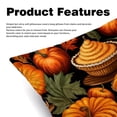 thumbnail image 2 of Thanksgiving Pumpkin Pie Pillow Covers Inserts - Set of 2 Chair Pillow Covers, Decorative Pillows - Available in 16x16, 18x18, and 20x20 Inches with Unique Patterns for Any Occasion, 2 of 6