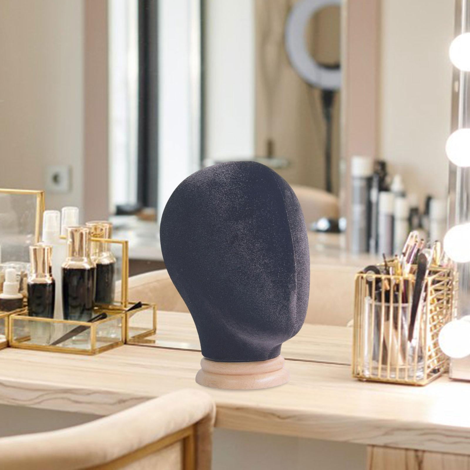 TOOYFUL Display Head Mannequin Head Display for Beauty Salon or Shop Display black
