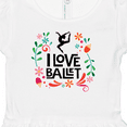 thumbnail image 4 of Inktastic Ballerina Dancer I Love Ballet Girls Baby Dress, 4 of 5