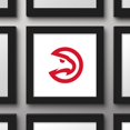thumbnail image 2 of Gallery Pops NBA Atlanta Hawks - Primary Logo Wall Art, Black Framed Version, 12" x 12", 2 of 5