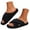 Black, variant on Slippers for Women Memory Foam Corduroy House Slippers Comfort Open Toe Slides Sandals