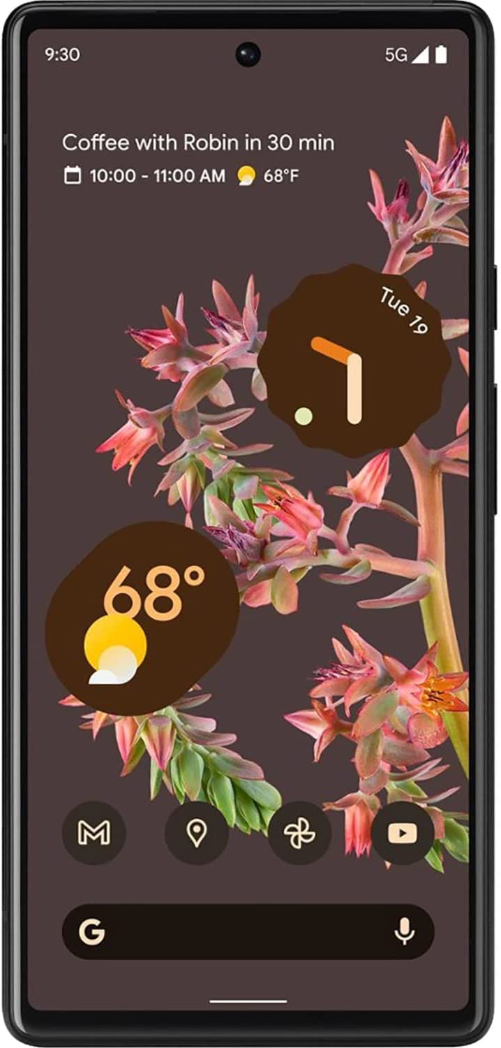 Pre-Owned Google Pixel 6 5G Android Phone with Wide and Ultrawide Lens 128GB Stormy Black (T-Mobile) - Grade A Condition