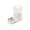 White, variant on Gravity Water Bowl Dispenser for Cats: Automatic Stainless Steel Dog Feeder Without Filter - for Elderly Pets with Joint Spine Pain - for Kitchen Bedroom