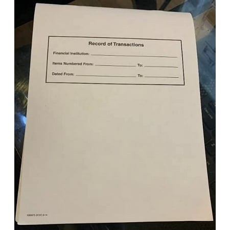 Secretary Deskbook Check Register - Size 6 3/8 x 8 1/4 - Quantity 1 Register