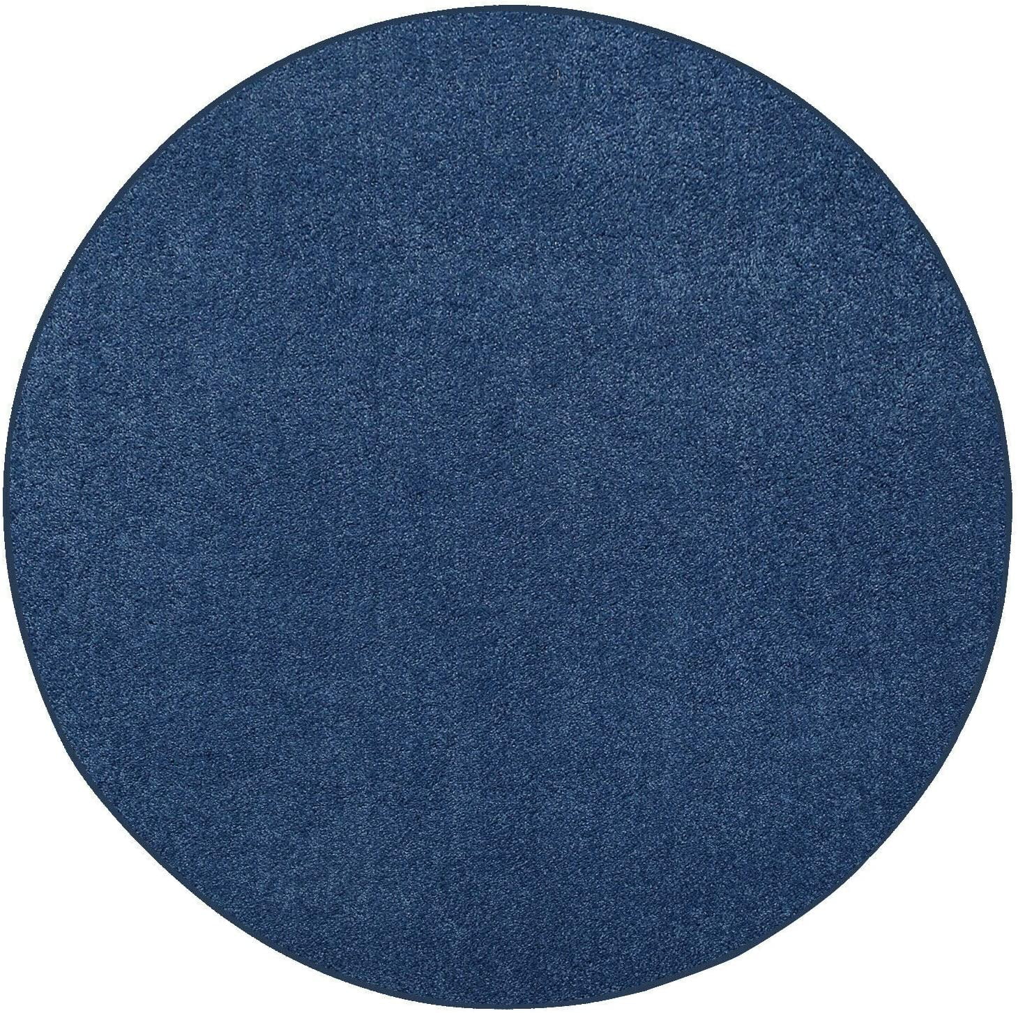 Furnish My Place DC Custom Rug - 2 ft. Round, Royal Blue, Indoor Rug ...