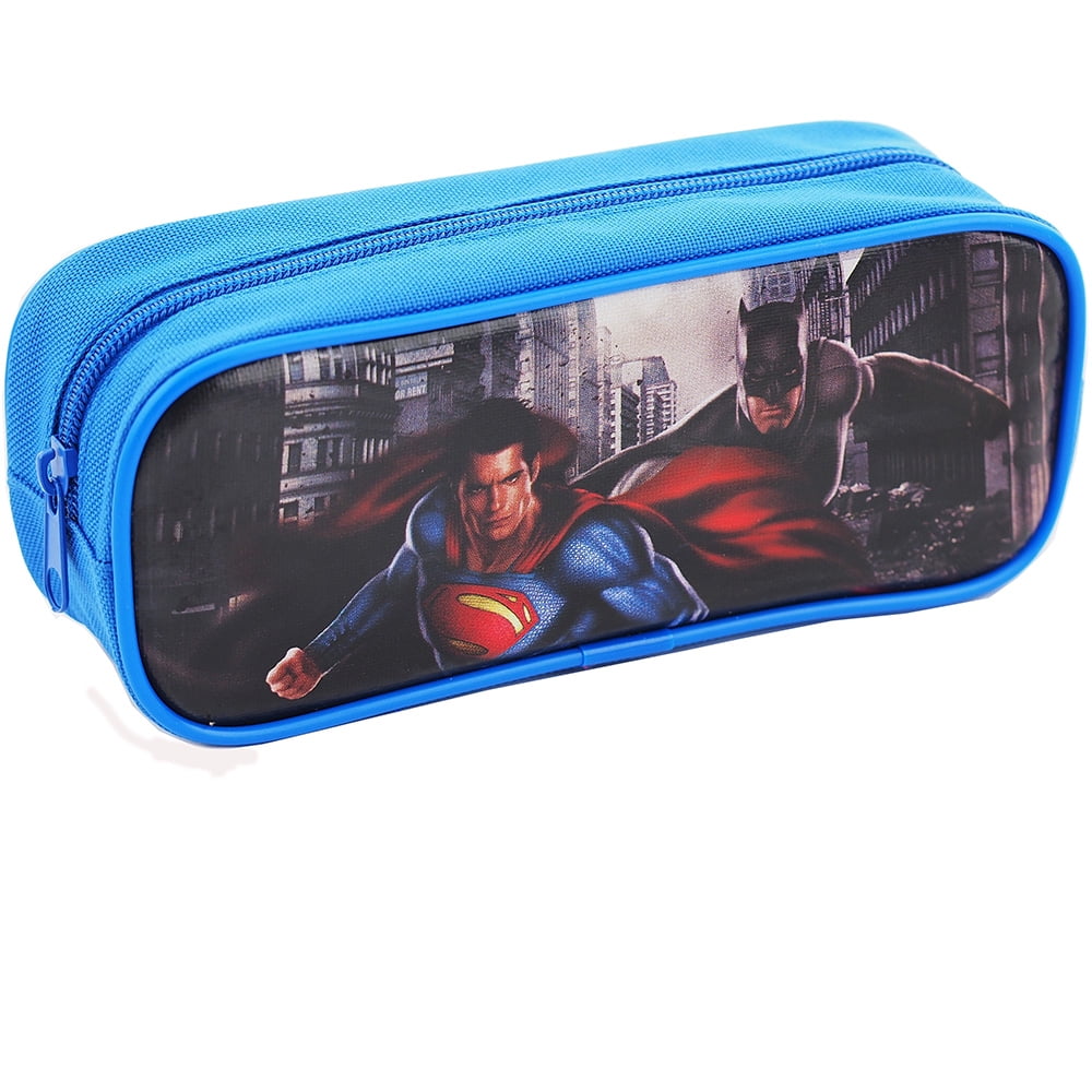 Superman Pencil Bag Captain America Large School Superhero Case For School Boy 