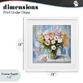 thumbnail image 4 of Stupell Industries Rustic Lodge Her Cottage Garden Tulips White Framed Print Under Glass, 13 x 13, by Tina LeCour, 4 of 8