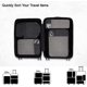 thumbnail image 3 of Juego de 6 cubos de compresión para viajes, bolsas ligeras organizadoras de equipaje, bolsas duraderas para ahorrar espacio, artículos esenciales de viaje, 3 of 6