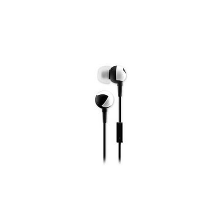 SENTRY HM361 ZIG-ZAGS EAR BUDS WITH IN-LINE MIC BLACK