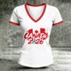 thumbnail image 5 of Women's Football Graphic T-Shirt, Women's V-Neck Short Sleeve Letter Print T-Shirt, Fashion Casual Top for Daily Wear for Soccer Tournament 2026 Hot Pink Size: 2XL, 5 of 5