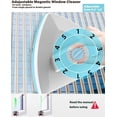 thumbnail image 3 of Amffed Double Sided Magnetic Window Cleaner, Outside Glass Wiper, 5-Gear Adjustable Outsider Glider Washing Brush Tool, for High-Rise Double Car Glazed Windows (0.3"-1.2"), 3 of 8