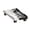Black and white colo, variant on Adjustable Mobile CPU Stand with 4 Casters Wheel Floor Standing Host Stands Mobile Cart Holder Computer Tower Stand