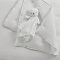 thumbnail image 5 of Levtex Baby - Cloud Muslin Crib Bed Set - Baby Nursery Set - White and White Stars - White Textured Muslin - 5 Piece Set Includes Quilt, Fitted Sheet, Two Swaddles & Bear Lovey, 5 of 6