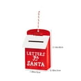 Clearance Metal Santa Mailbox Christmas Ornaments Red Mail Box Keepsake