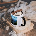 thumbnail image 5 of 3dRose, Fallen Leaf Lake and Lake Tahoe South Shore, 15oz Two-Tone Black Mug, 5 of 7