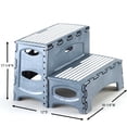 thumbnail image 5 of Grey Folding 2-Step Stool Ladder for Indoors - 300-lb. Weight Limit, 5 of 6