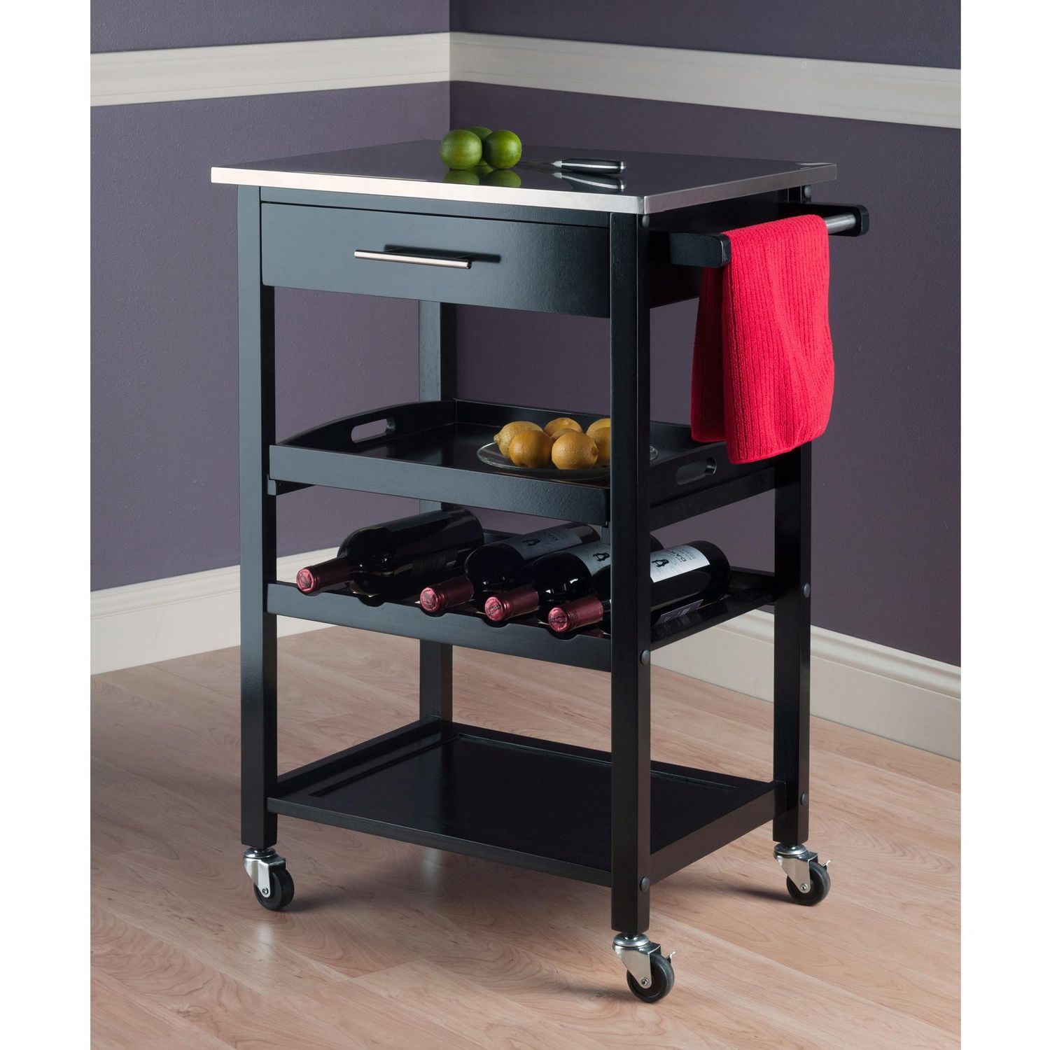 Winsome Anthony Kitchen Cart Stainless Steel - 20326