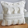thumbnail image 5 of Fundas De Almohada, Funda De Almohada De 45X45 Cm, ​​Borlas De Mechón De Estilo Boho Netural para Decoración del Hogar, Sala De Estar Netural, Dormitorio, Hogar, 1 Pieza, 5 of 5