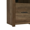 Lancaster Farmhouse End Table with USB Ports and Power Outlet, Knotty