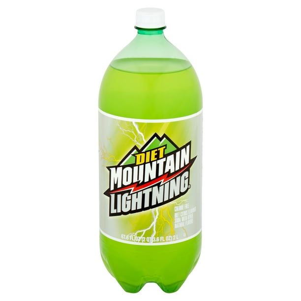 Mountain Lightning Diet Citrus Flavored Soda, 67.6 fl oz ...