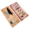 thumbnail image 1 of Tbest Feather Pen Set, Vintage Simple Style Feather Pen, For Christmas Birthday For Thanksgiving Days, 1 of 8
