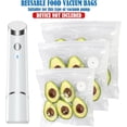 thumbnail image 3 of Sacs pour Scelleuse sous Vide, Sacs de Mise sous Vide pour Aliments, 3 Tailles Différentes Sacs de Rangement sous Vide Réutilisables (30 Pcs), 3 of 7