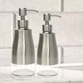 thumbnail image 4 of Yuarrent Dispensador de jabón espumoso de acero inoxidable de 300ML, vidrio grueso para evitar daños, elegante bomba de jabón para cocina y baño Suministros de limpieza para el hogar Yuarrent HA060699-00B, 4 of 6