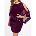 thumbnail image 4 of Vestidos de fiesta De calidad y hermoso, 2022 Nuevo Estilo Irregular Lentejuelas Costuras De Gran Tamaño Elegante vestidos mujer, vestidos de novia cómodo y de alta calidad de banquetpangjing, 4 of 4
