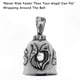 thumbnail image 4 of Guardian Wing Keychain for Motorcycle Riding - Angel Bell Accessory with Letter Charm, 4 of 4