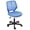 Blue, variant on Alpinel Students Cute Desk Chair Low-Back Armless Study Chair w/Lumbar Support Adjustable Swivel Chair in Home Bedroom School, Rose Red