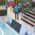 thumbnail image 4 of Miniatura 1:64 Baoblaze Personaje de Película Diorama Deportes Fitness Mujer Hombre, 4 of 8