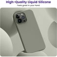 thumbnail image 2 of Designed for iPhone 15 Pro Case, Silicone Shockproof Slim Thin Phone Case for iPhone 15 Pro(6.1 inch), (Calke Green), 2 of 12