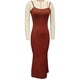 thumbnail image 1 of Vestido con tirantes finos de punto acanalado para mujer,Vestido largo con tirantes finos de mujer Vestido largo con tirantes finos de punto acanalado Vestido largo con tirantes finos elaborado con cuidado, 1 of 3