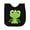 AB-Black, variant on Inktastic Cute Frog, Green Frog, Frog Princess, Crown Newborn Bib