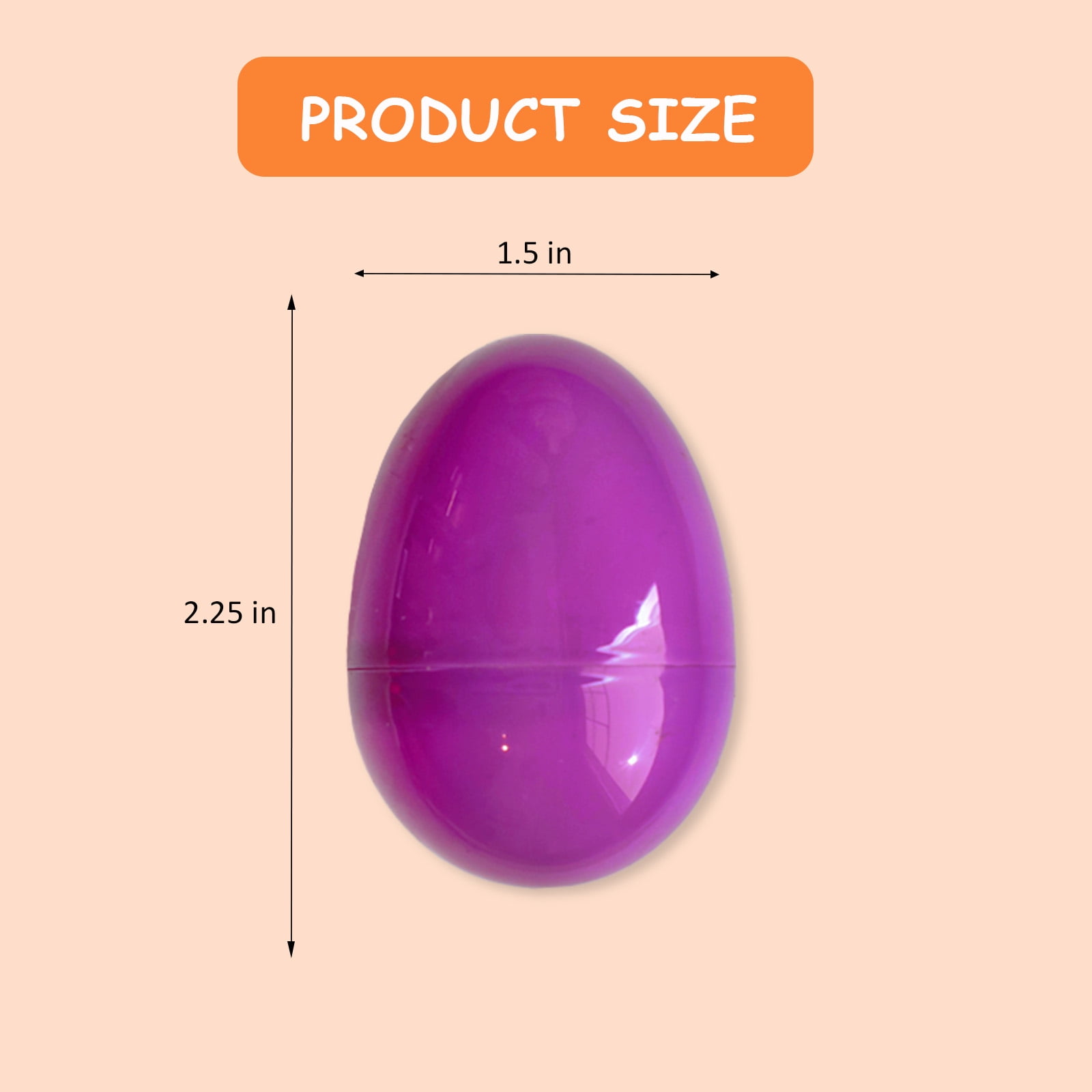 192pcs Fillable Easter Eggs 2.25'' Plastic Eggs Empty For Easter Egg Hunt, Halloween Party Favor, Multicolored Eggs