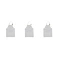 thumbnail image 2 of Delantal de cocina unisex Moyic de lino a prueba de grasa lavable reutilizable 3Conjunto Blanco, 2 of 6