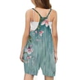 thumbnail image 5 of AJTQTH Kids Girls Summer Sleeveless Rompers Casual Spaghetti Strap V Neck Short Jumpsuits with Pockets Loose Fit Casual One Piece Overalls Outfit Clothes Mint Green 11-12 Years, 5 of 5