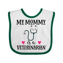 Inktastic Veterinarian Mommy Vet Boys or Girls Baby Bib
