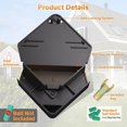 thumbnail image 2 of HYEASTR 12 Pcs Mice Station with Key Triangle Bait Station Reusable Rodent Trap Bait Box, Keeps Children and Pets Safe Indoor & Outdoor, Bait Not Included, Suitable for Small Mice, 2 of 7