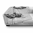 thumbnail image 3 of Cars Soft Flannel Fleece Throw Blanket, Vintage Racing Cars Hand Drawn Style Group Nostalgic Automobile Sketch Artwork, Cozy Plush for Indoor and Outdoor Use, 50" x 70", Black White, by Ambesonne, 3 of 6