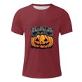 thumbnail image 4 of Blusas y camisas de manga corta y cuello redondo para hombre. Blusas/camisetas de manga corta con cuello redondo y estampado de Halloween para hombre. Blusa para hombre., 4 of 5